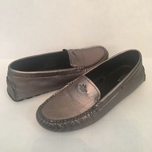 Coach "Amber" tumbled leather loafers